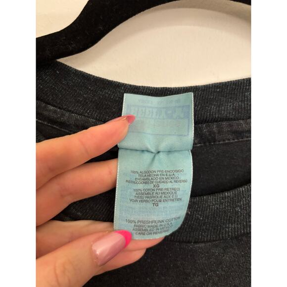 Hanes Beefy-T Shirt Mens XL New Mexico Lizard Graphic T-Shirt Black Vintage 90s - Picture 4 of 4